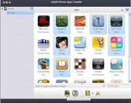 Xilisoft iPhone Apps Transfer for Mac screenshot